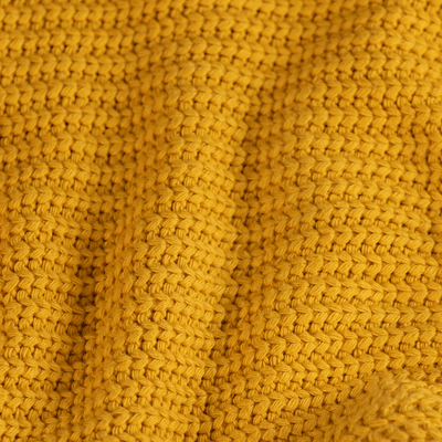 S1 PLOOV 45X60 KNITTED YELLOW CANVAS BACK